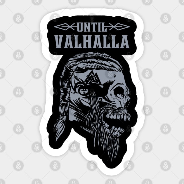 Until Valhalla Sticker by Hypnotic Highs